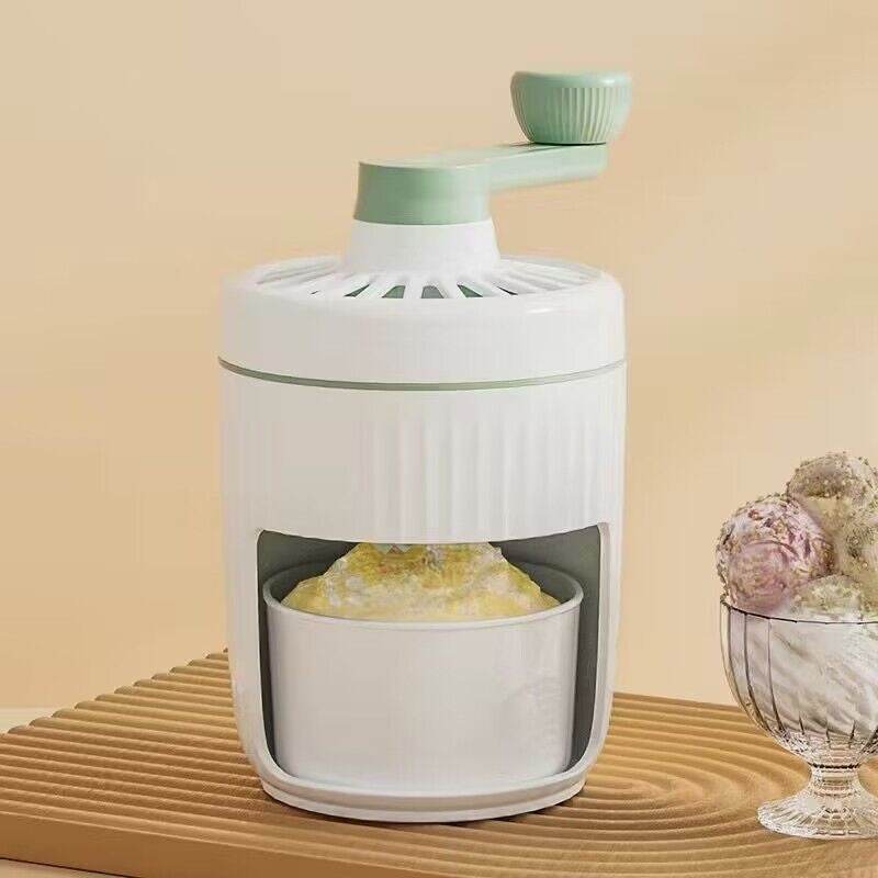 Hand-cranked Ice Shaving Machine Small Household Ice Crusher Hand-cranked Smoothie Machine Hail Ice Machine Kitchen Gadgets - ShopSphere