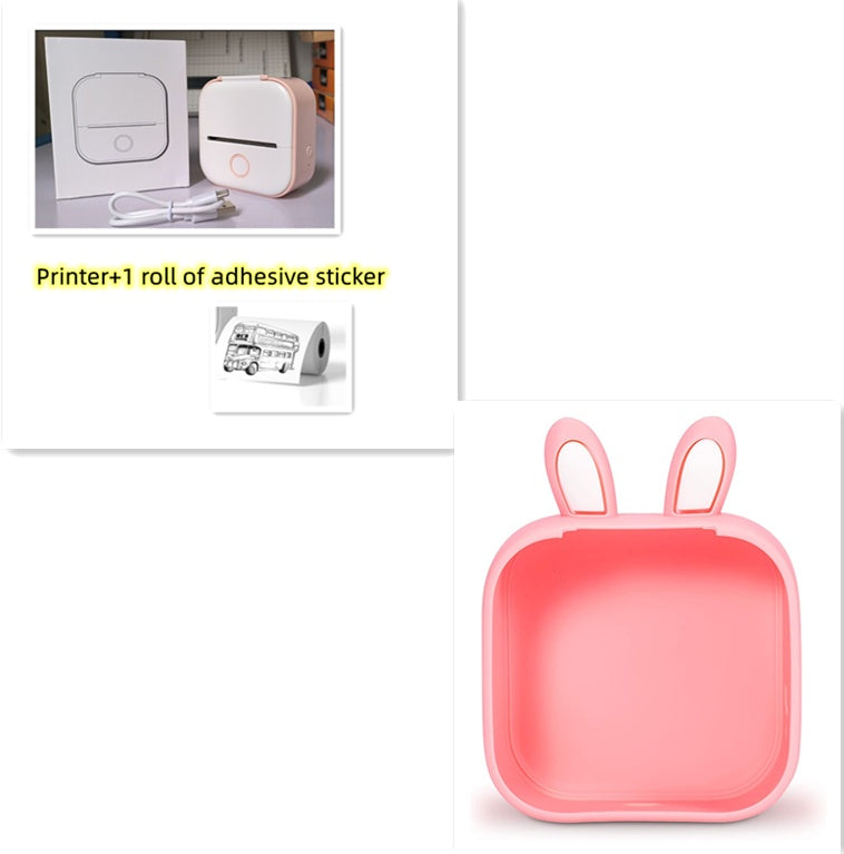 Portable Mini Thermal Label Printer Home Photo Printer Student Wrong Question Printer Bluetooth-compatible Mini Label Printer Price Tag - ShopSphere
