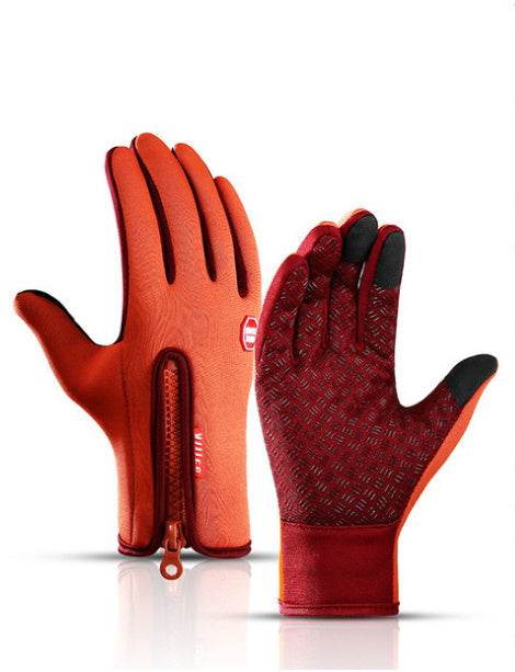 Winter Gloves Touch Screen Riding Motorcycle Sliding Waterproof Sports Gloves With Fleece - ShopSphere