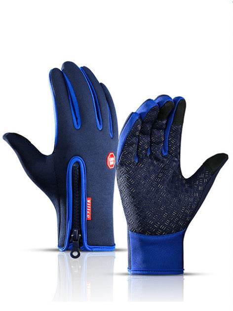 Winter Gloves Touch Screen Riding Motorcycle Sliding Waterproof Sports Gloves With Fleece - ShopSphere