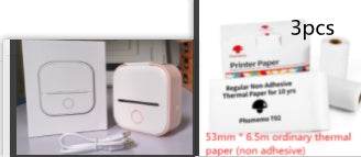 Portable Mini Thermal Label Printer Home Photo Printer Student Wrong Question Printer Bluetooth-compatible Mini Label Printer Price Tag - ShopSphere