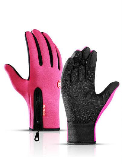 Winter Gloves Touch Screen Riding Motorcycle Sliding Waterproof Sports Gloves With Fleece - ShopSphere