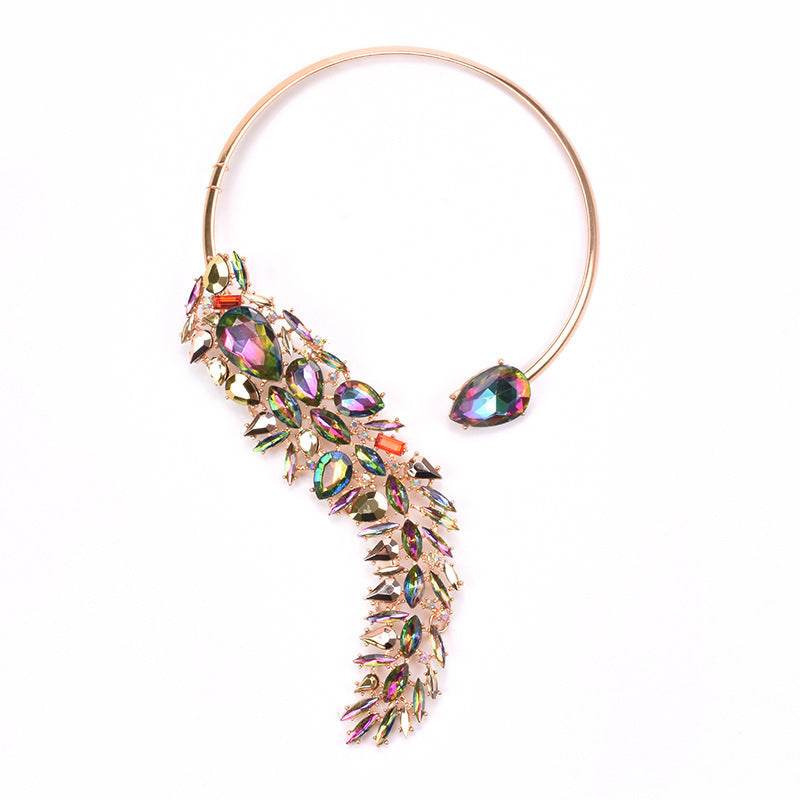 Colorful Rhinestones Chokers Necklaces Fashion Trend Crystals Necklaces Fine Jewelry Accessories for Women - ShopSphere