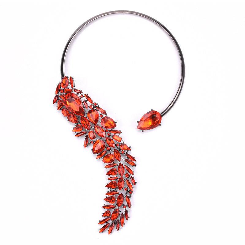 Colorful Rhinestones Chokers Necklaces Fashion Trend Crystals Necklaces Fine Jewelry Accessories for Women - ShopSphere