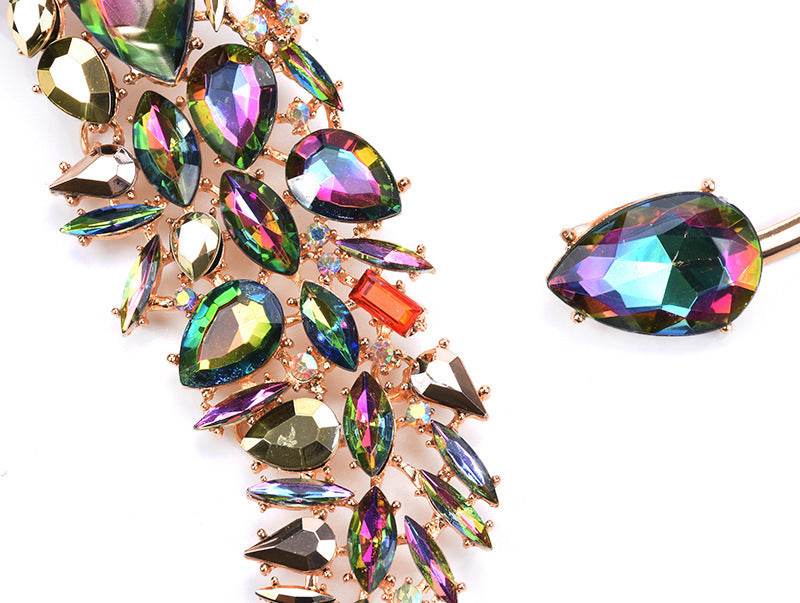 Colorful Rhinestones Chokers Necklaces Fashion Trend Crystals Necklaces Fine Jewelry Accessories for Women - ShopSphere