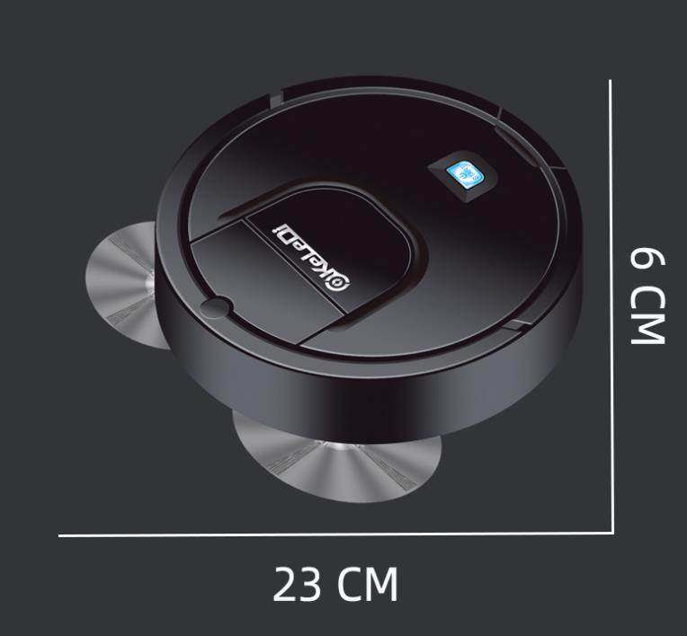 3-In-1 Auto Rechargeable Smart Ing Robot Dry Wet Ing Vacuum Cleaner Black - ShopSphere