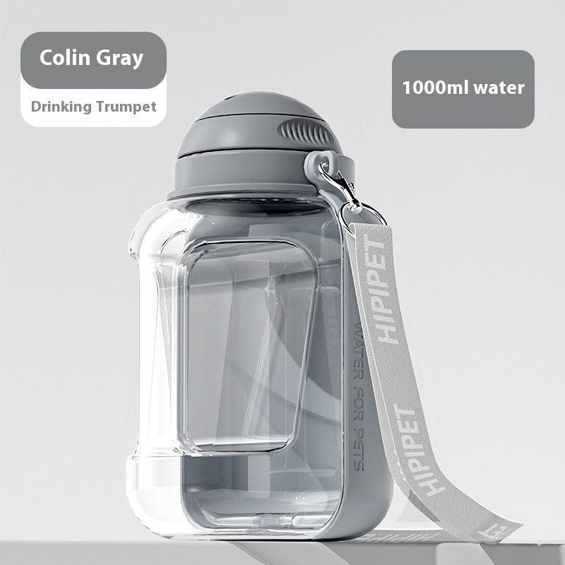 2 In 1 Dog Large Capacity Pets Out Drinking Pot Cat Water Dispenser Portable Water Cup Water And Food Integrated Bowl Pet Products - ShopSphere