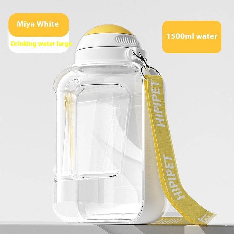 2 In 1 Dog Large Capacity Pets Out Drinking Pot Cat Water Dispenser Portable Water Cup Water And Food Integrated Bowl Pet Products - ShopSphere