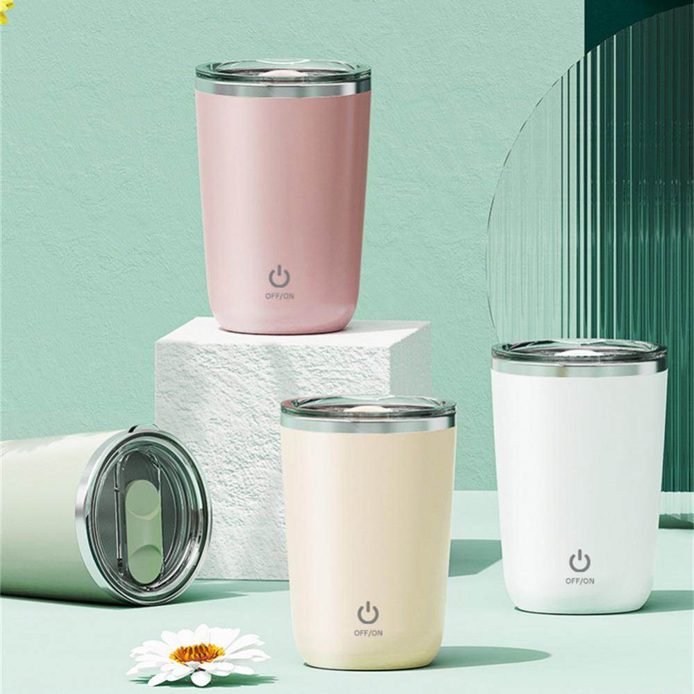 350ml Automatic Self Stirring Mug Coffee Milk Juice Mixing Cup Electric Stainless Steel Lazy Rotating Mug Magnetic Stirring Cup Kitchen Gadgets - ShopSphere