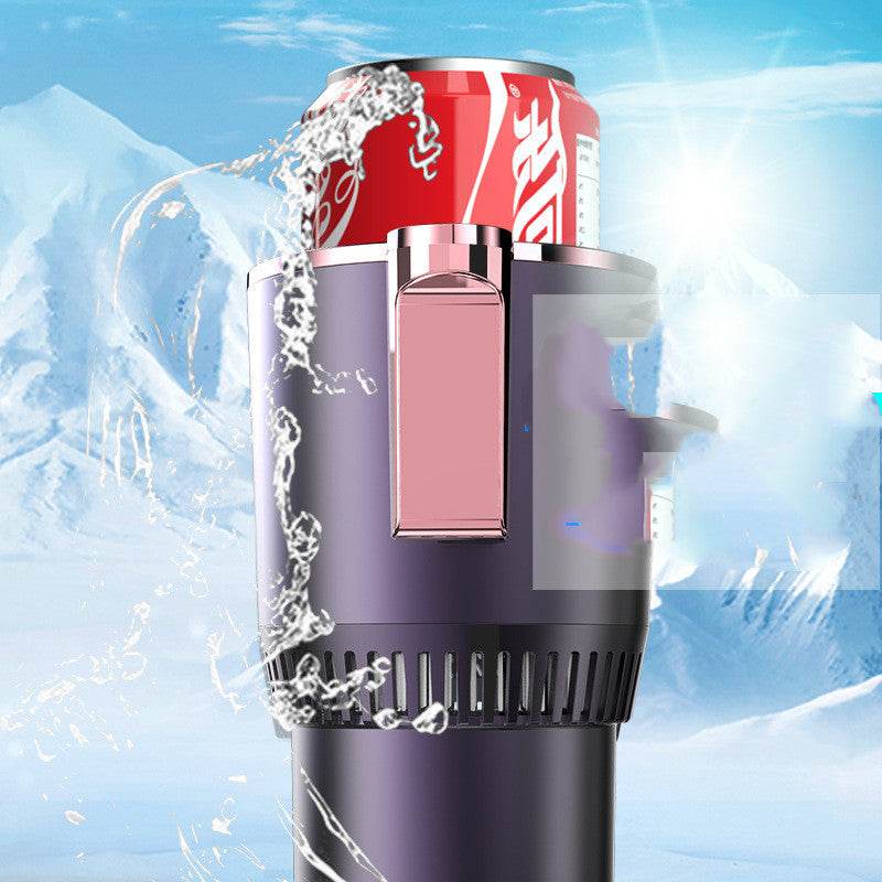 2 In1 Car Heating Cooling Cup 12V Smart Car Cup Holder Digital Temperature Display Drink Cup Warmer Cooler Mini Car Refrigerator - ShopSphere