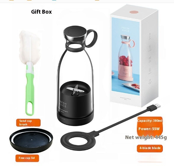 350ML Electric Juicer Blender Mixer USB Rechargeable Machine Household Portable Blender Maker Cup Kitchen Tool Kit - ShopSphere