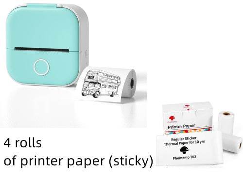 Portable Mini Thermal Label Printer Home Photo Printer Student Wrong Question Printer Bluetooth-compatible Mini Label Printer Price Tag - ShopSphere
