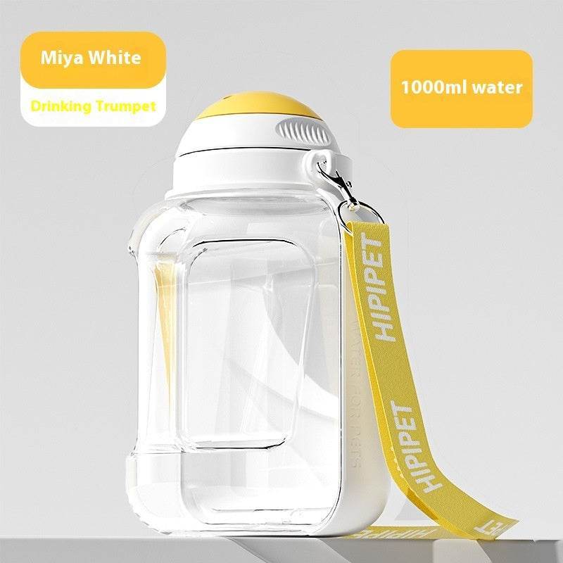 2 In 1 Dog Large Capacity Pets Out Drinking Pot Cat Water Dispenser Portable Water Cup Water And Food Integrated Bowl Pet Products - ShopSphere