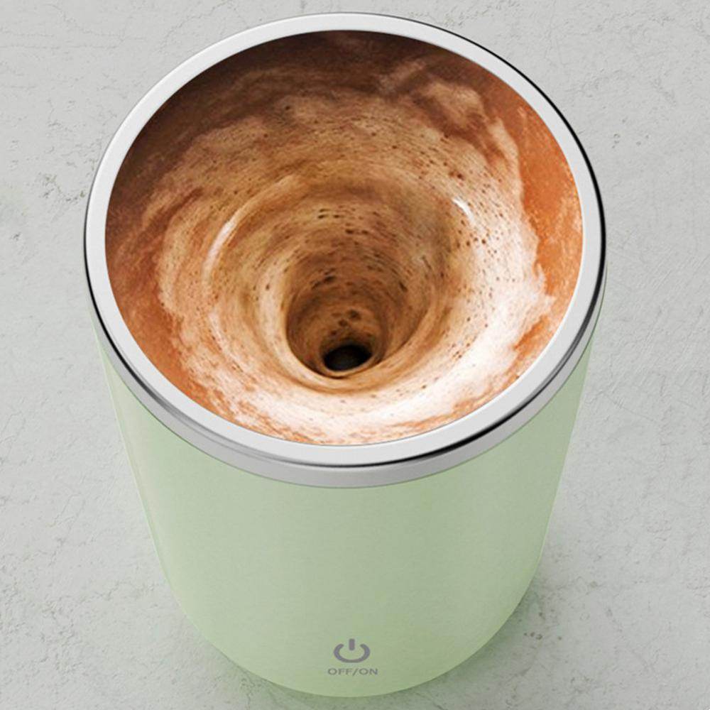 350ml Automatic Self Stirring Mug Coffee Milk Juice Mixing Cup Electric Stainless Steel Lazy Rotating Mug Magnetic Stirring Cup Kitchen Gadgets - ShopSphere