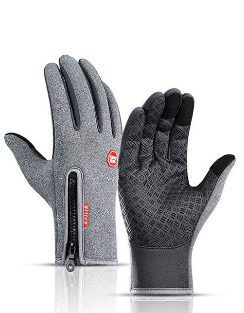Winter Gloves Touch Screen Riding Motorcycle Sliding Waterproof Sports Gloves With Fleece - ShopSphere