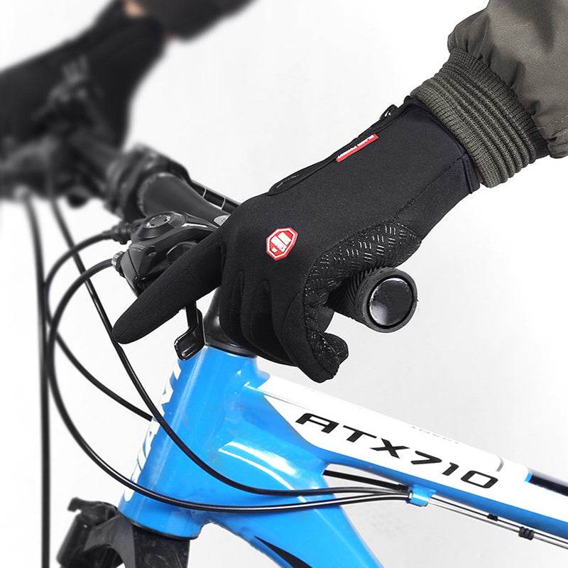 Winter Gloves Touch Screen Riding Motorcycle Sliding Waterproof Sports Gloves With Fleece - ShopSphere