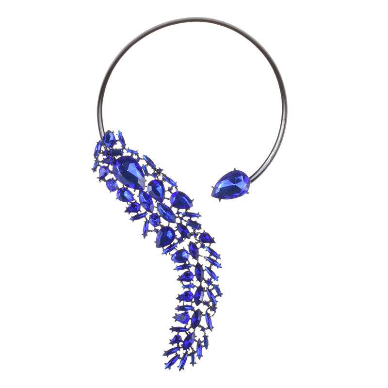 Colorful Rhinestones Chokers Necklaces Fashion Trend Crystals Necklaces Fine Jewelry Accessories for Women - ShopSphere