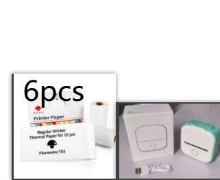 Portable Mini Thermal Label Printer Home Photo Printer Student Wrong Question Printer Bluetooth-compatible Mini Label Printer Price Tag - ShopSphere