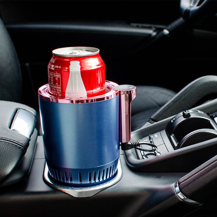 2 In1 Car Heating Cooling Cup 12V Smart Car Cup Holder Digital Temperature Display Drink Cup Warmer Cooler Mini Car Refrigerator - ShopSphere