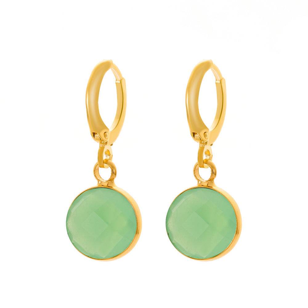 Color Transparent Crystal Ear Clips Affordable Luxury Fashion French Style - ShopSphere