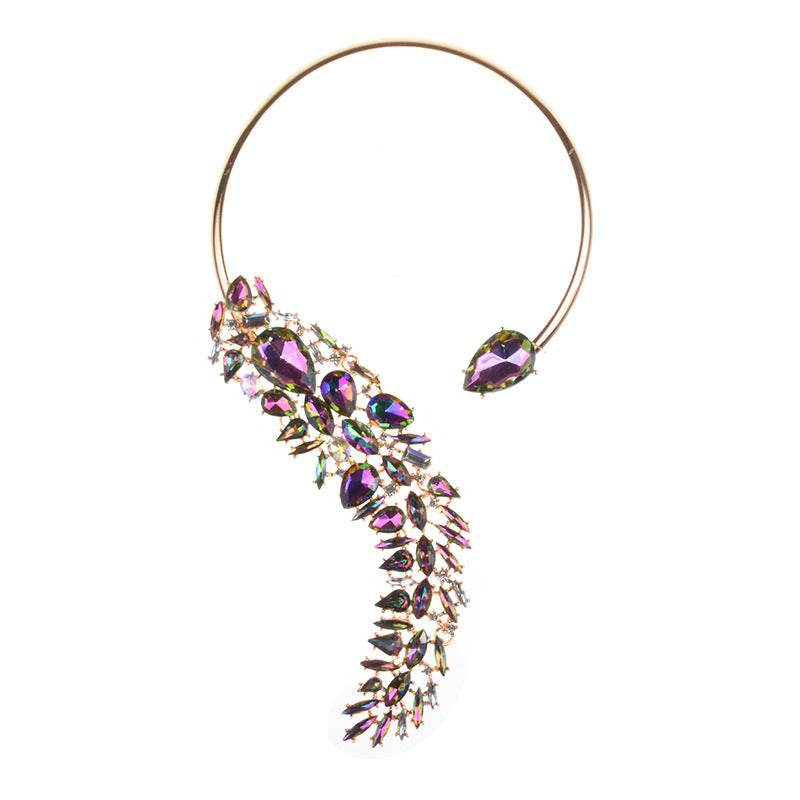 Colorful Rhinestones Chokers Necklaces Fashion Trend Crystals Necklaces Fine Jewelry Accessories for Women - ShopSphere