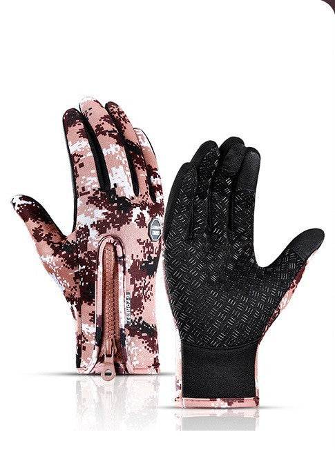 Winter Gloves Touch Screen Riding Motorcycle Sliding Waterproof Sports Gloves With Fleece - ShopSphere
