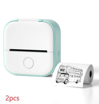 Portable Mini Thermal Label Printer Home Photo Printer Student Wrong Question Printer Bluetooth-compatible Mini Label Printer Price Tag - ShopSphere