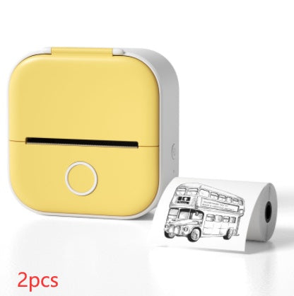 Portable Mini Thermal Label Printer Home Photo Printer Student Wrong Question Printer Bluetooth-compatible Mini Label Printer Price Tag - ShopSphere