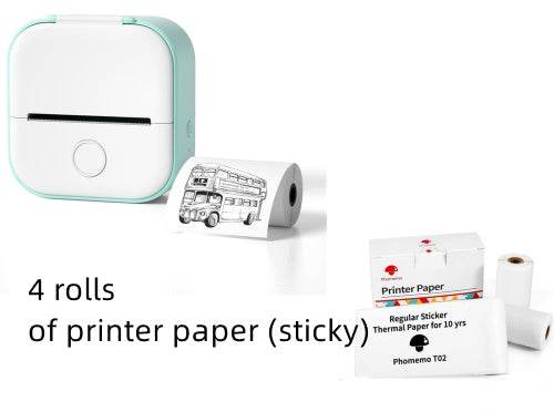 Portable Mini Thermal Label Printer Home Photo Printer Student Wrong Question Printer Bluetooth-compatible Mini Label Printer Price Tag - ShopSphere