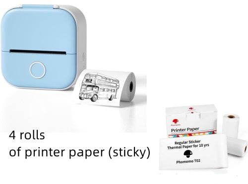 Portable Mini Thermal Label Printer Home Photo Printer Student Wrong Question Printer Bluetooth-compatible Mini Label Printer Price Tag - ShopSphere