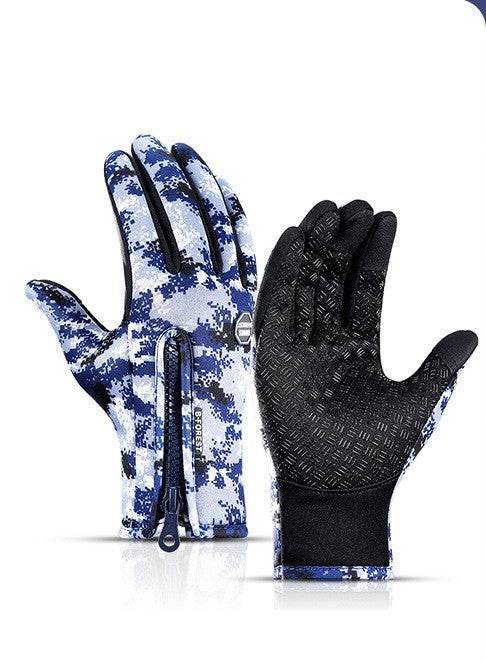 Winter Gloves Touch Screen Riding Motorcycle Sliding Waterproof Sports Gloves With Fleece - ShopSphere