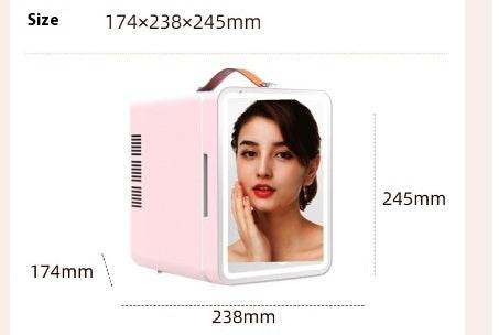 Beauty Refrigerator Makeup Skin Care Products Mini Smal110V Portable Built-in Light Car Refrigerator - ShopSphere