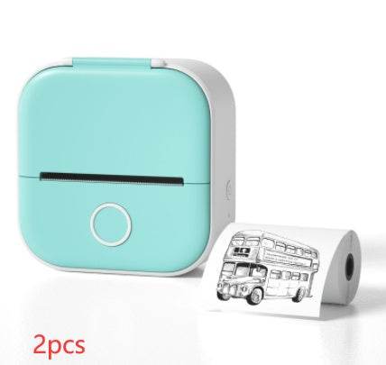 Portable Mini Thermal Label Printer Home Photo Printer Student Wrong Question Printer Bluetooth-compatible Mini Label Printer Price Tag - ShopSphere