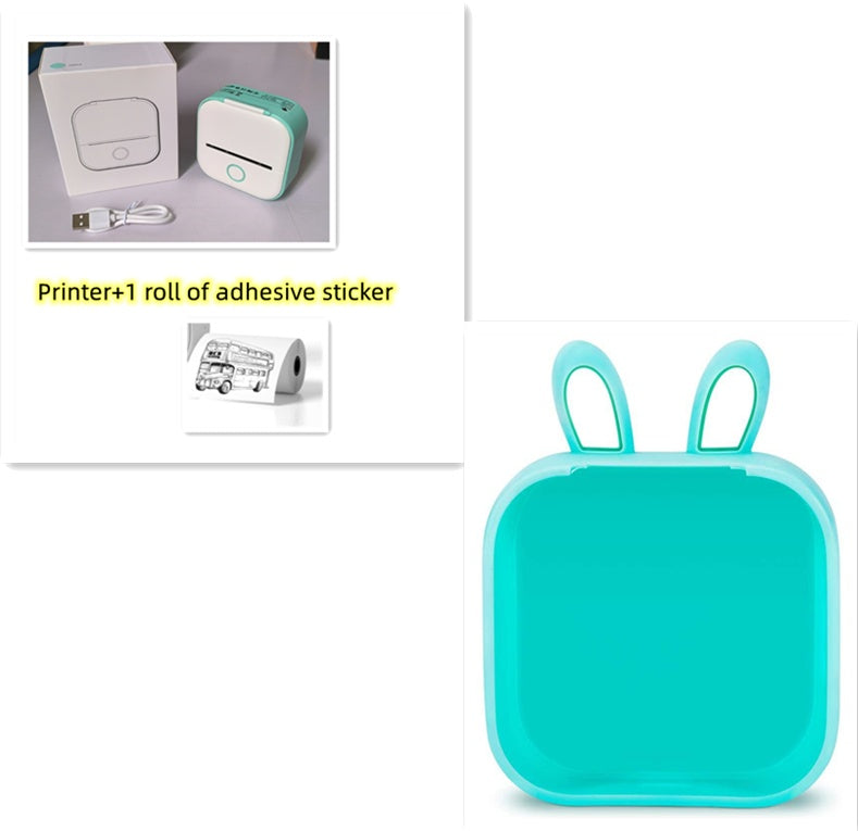 Portable Mini Thermal Label Printer Home Photo Printer Student Wrong Question Printer Bluetooth-compatible Mini Label Printer Price Tag - ShopSphere