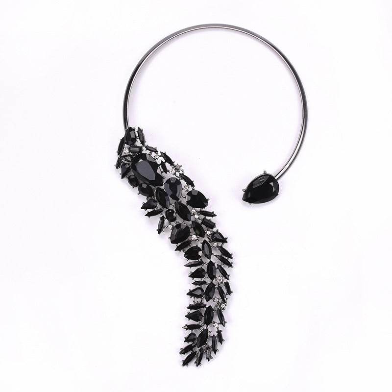 Colorful Rhinestones Chokers Necklaces Fashion Trend Crystals Necklaces Fine Jewelry Accessories for Women - ShopSphere