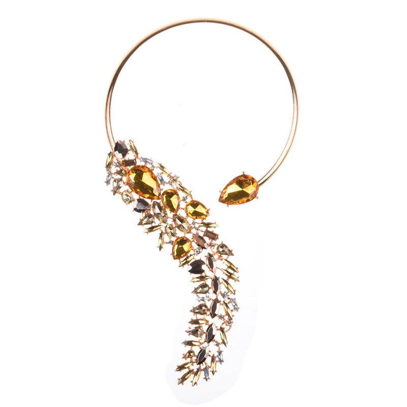 Colorful Rhinestones Chokers Necklaces Fashion Trend Crystals Necklaces Fine Jewelry Accessories for Women - ShopSphere