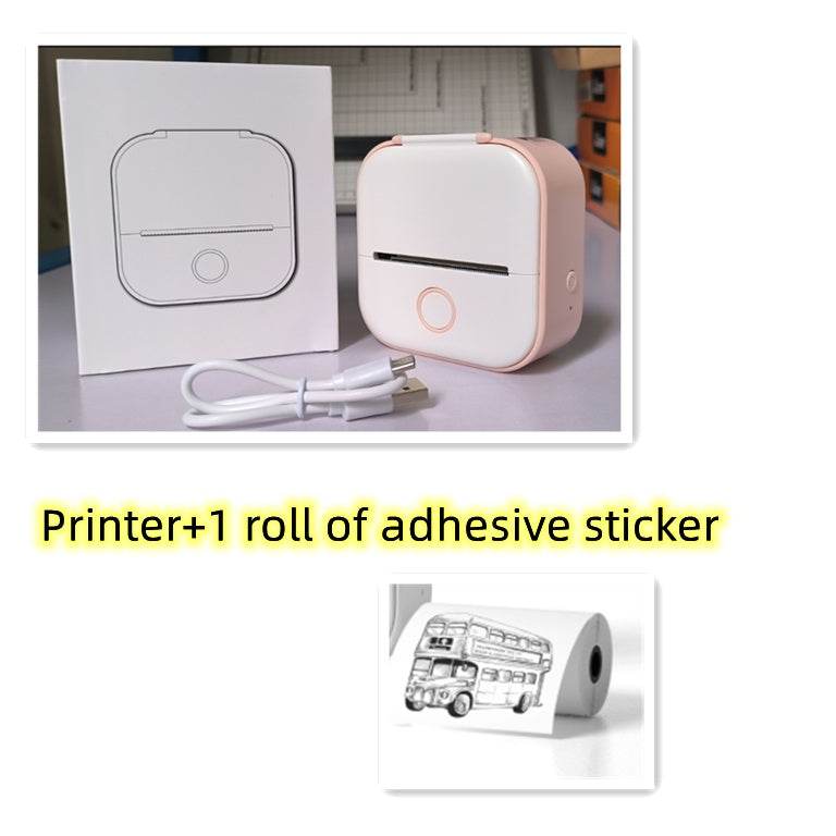 Portable Mini Thermal Label Printer Home Photo Printer Student Wrong Question Printer Bluetooth-compatible Mini Label Printer Price Tag - ShopSphere