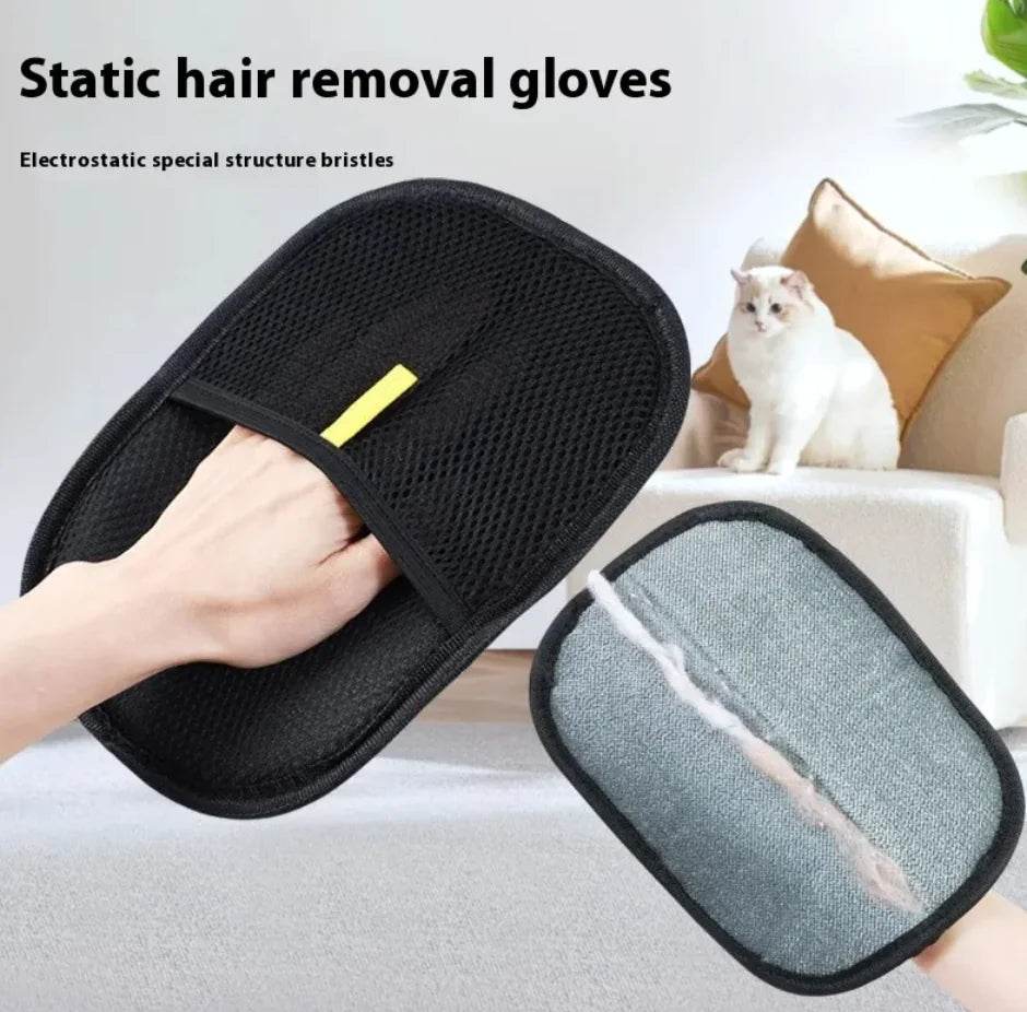 Electrostatic Pet Hair Grooming Gloves - ShopSphere