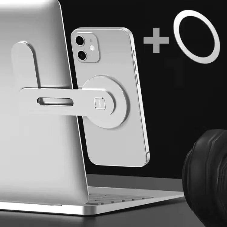 Aluminum Alloy Laptop Desk MagSafe Phone Stand for Tesla - ShopSphere