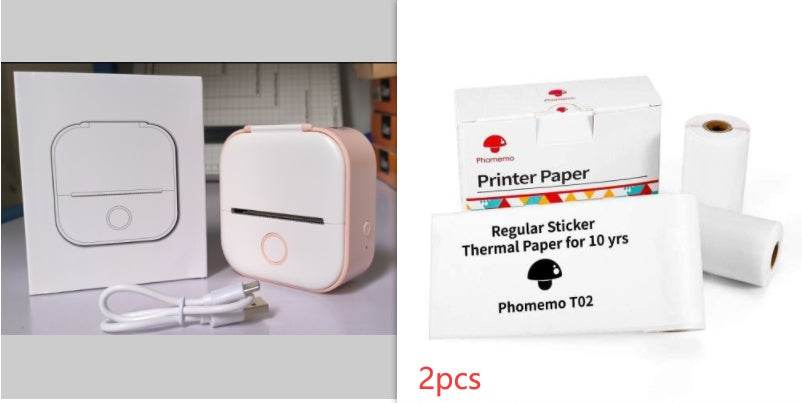 Portable Mini Thermal Label Printer Home Photo Printer Student Wrong Question Printer Bluetooth-compatible Mini Label Printer Price Tag - ShopSphere