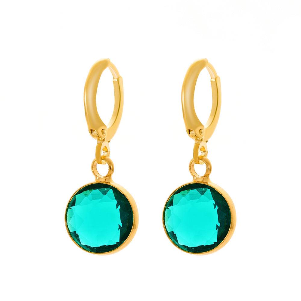 Color Transparent Crystal Ear Clips Affordable Luxury Fashion French Style - ShopSphere