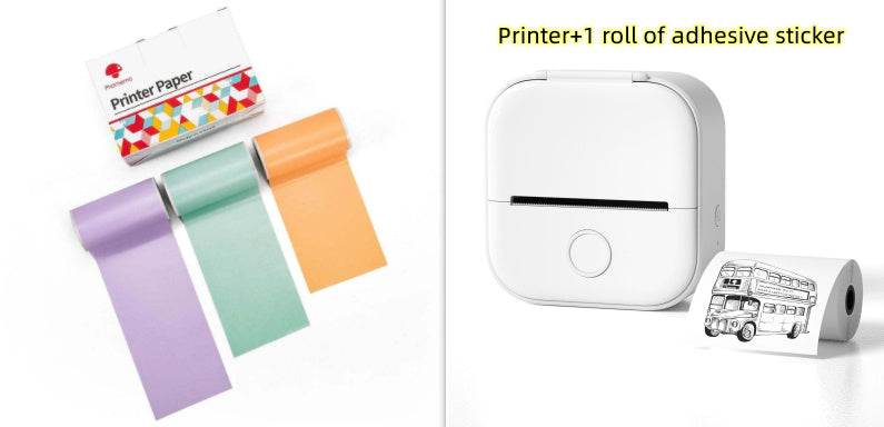 Portable Mini Thermal Label Printer Home Photo Printer Student Wrong Question Printer Bluetooth-compatible Mini Label Printer Price Tag - ShopSphere
