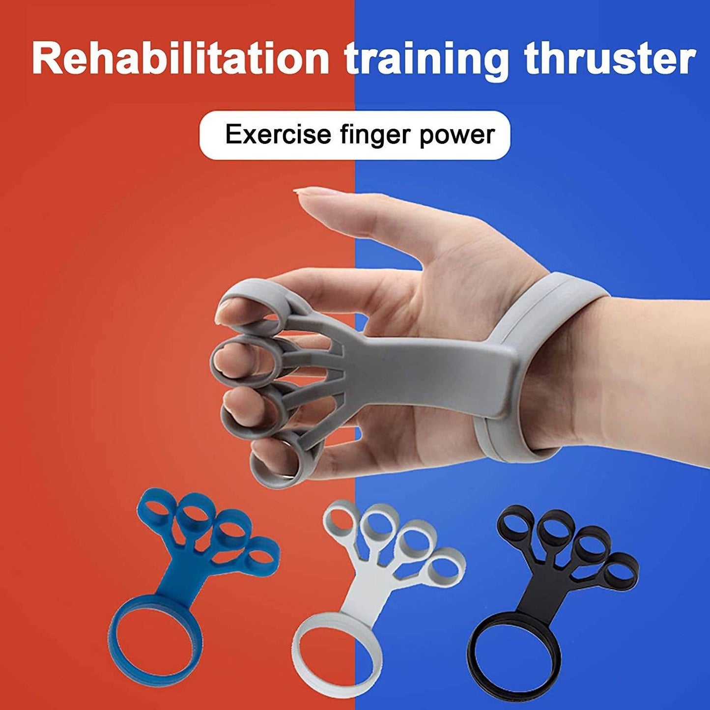 Silicone Grip Device Finger Exercise Stretcher Arthritis Hand Grip Trainer Strengthen Rehabilitation Training To Relieve Pain - ShopSphere