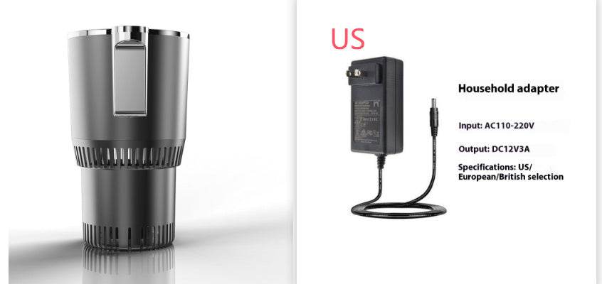 2 In1 Car Heating Cooling Cup 12V Smart Car Cup Holder Digital Temperature Display Drink Cup Warmer Cooler Mini Car Refrigerator - ShopSphere