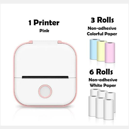 Portable Mini Thermal Label Printer Home Photo Printer Student Wrong Question Printer Bluetooth-compatible Mini Label Printer Price Tag - ShopSphere