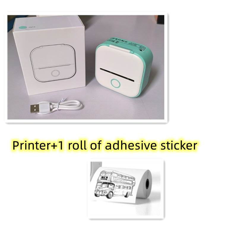 Portable Mini Thermal Label Printer Home Photo Printer Student Wrong Question Printer Bluetooth-compatible Mini Label Printer Price Tag - ShopSphere