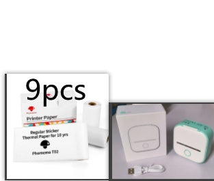 Portable Mini Thermal Label Printer Home Photo Printer Student Wrong Question Printer Bluetooth-compatible Mini Label Printer Price Tag - ShopSphere