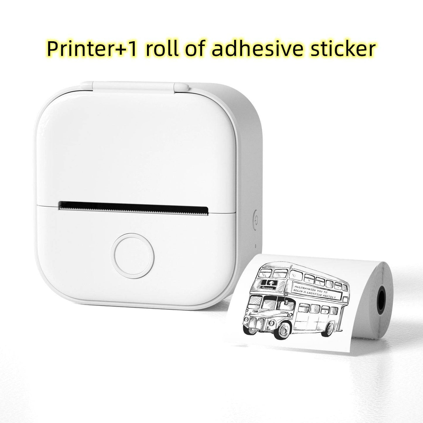 Portable Mini Thermal Label Printer Home Photo Printer Student Wrong Question Printer Bluetooth-compatible Mini Label Printer Price Tag - ShopSphere