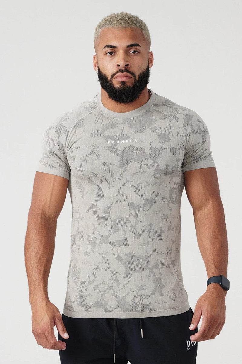 Workout Clothes Camouflage Sports T-shirt Men - ShopSphere