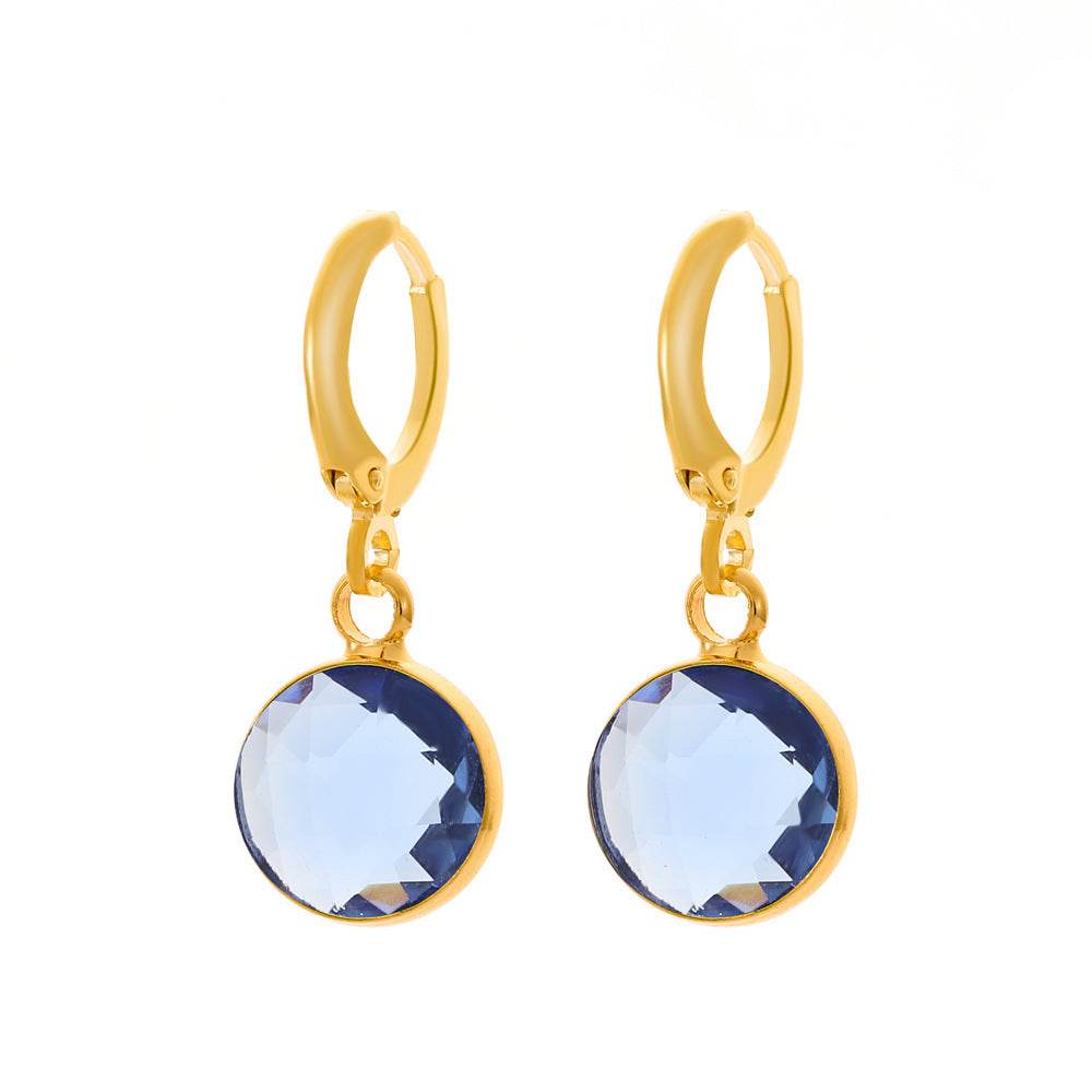 Color Transparent Crystal Ear Clips Affordable Luxury Fashion French Style - ShopSphere
